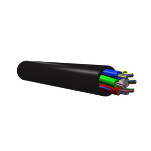 Blaasbare 6 Vezels OM1 Micro cable GRP Central Strength Member Multitube cable, PEHD Fca, EXT