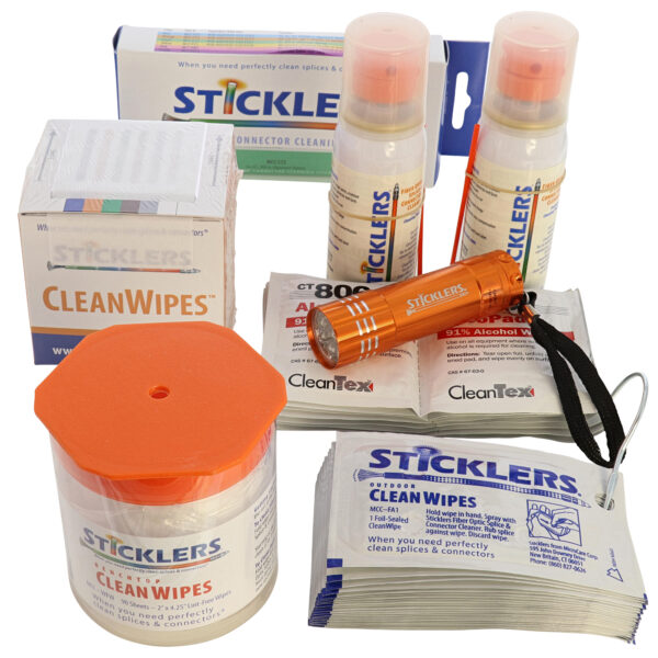 Fockert Glasvezeltechniek Glasvezel Sticklers cleaning set